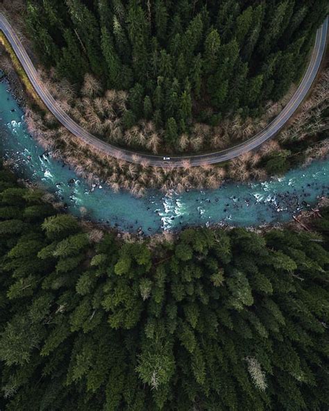 Mountain Loop Highway Granite Falls Wa Aerial Photography Cool
