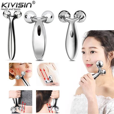 3d Roller Massager Face Massage Y Shape 360 Rotate Thin Face Body