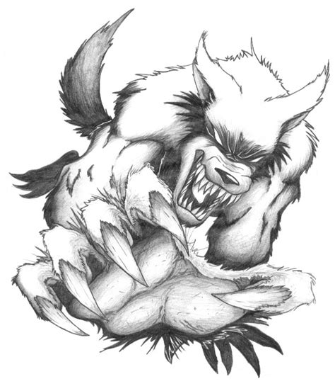Affordable and search from millions of royalty free images, photos and vectors. Werewolf Drawing at GetDrawings | Free download