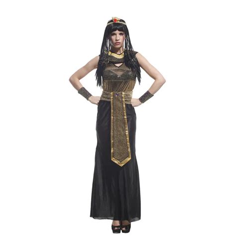 Sexy Deluxe Ladies Fancy Dress Cleopatra Egypt Womens Costume Egyptian