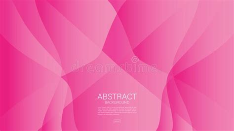 Pink Abstract Background Wave Graphic Geometric Vector Beauty