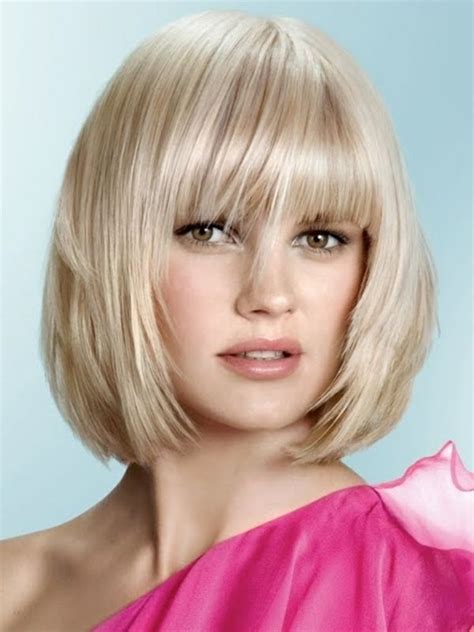 Bob Hairstyles With Bangs Frontal Hairstyles Hairstyles For Round