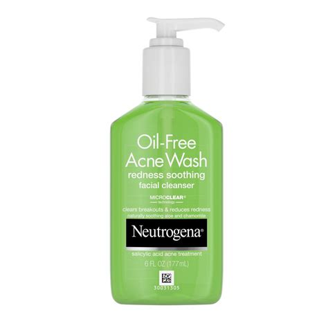 Neutrogena Oil Free Acne Wash Salicylic Acid Facial Cleaner For Oily