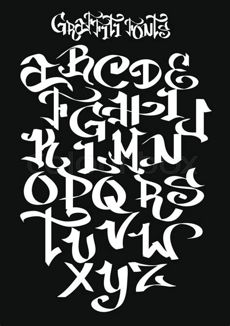 Koleksi huruf a sampai z dengan desain yang keren! Huruf Grafiti / 12 Tulisan Grafiti Abjad Kaligrafi A ...