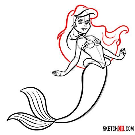 Easy Steps To Draw A Mermaid