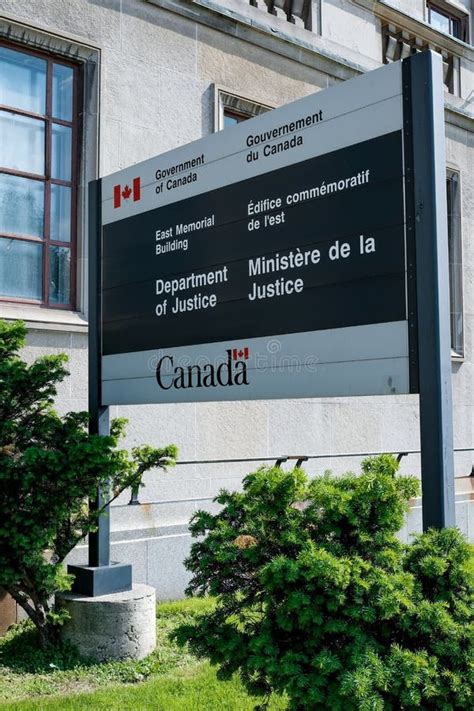 Canadian Department Of Justice In Ottawa Canada Editorial Stock Image