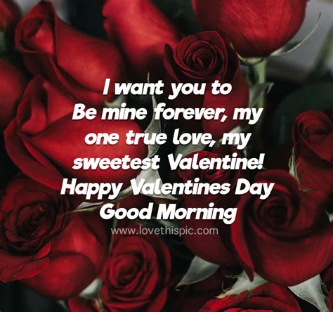 I Want You To Be Mine Forever My One True Love My Sweetest Valentine