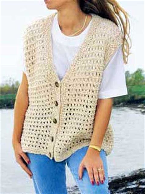 Summer Time Vest Knit Vest Pattern Crochet Vest Pattern Crochet Clothes