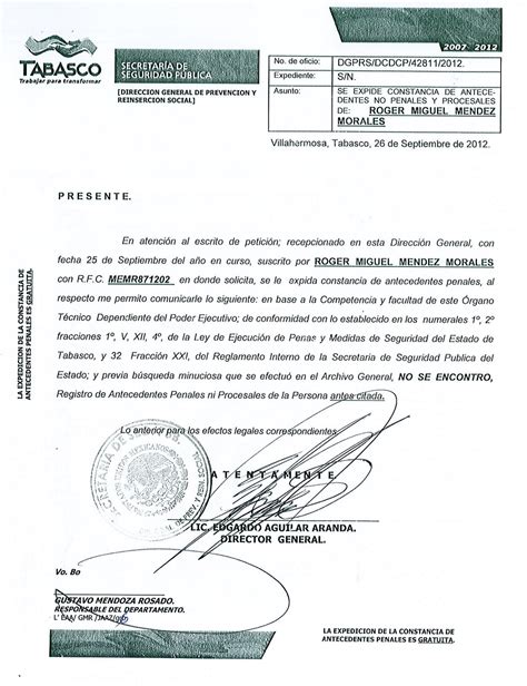 Carta Para Solicitar Constancia De Antecedentes No Penales Mobile Legends