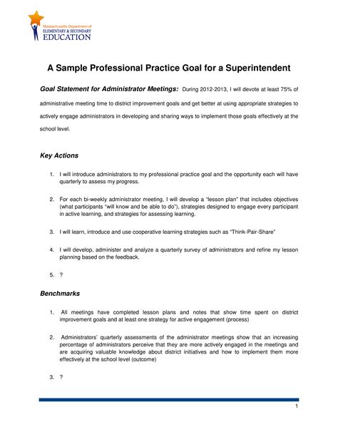 Professional Smart Goals - How to create a Professional Smart Goals? Download this Professional ...