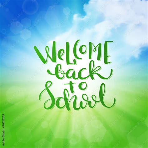 Welcome Back To School Stock Vector Adobe Stock