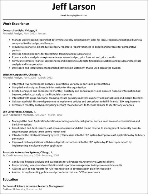 Accounts and finance manager sample cover letter. Financial Analyst Resume Example Fresh Financial Analyst ...