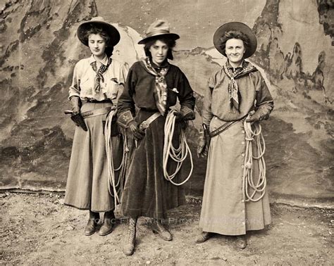 Old West Cowgirl Performers Bernoudy Bergerhoff Pease Vintage Photo 1909 21056 Ebay Old West