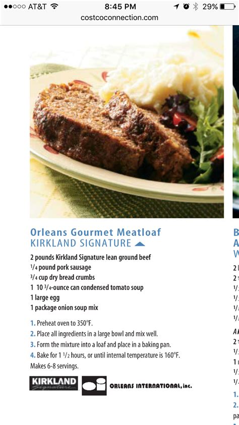 All i had to do to get it ready was put it in the oven and heat it up, so my goal of more netflix time was definitely achieved! Costco Meatloaf Heating Instructions : Costco Meatloaf Heating Instructions I Mean It 039 S Not ...