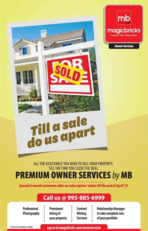 magicbricks premium owner services by mb ad advert gallery