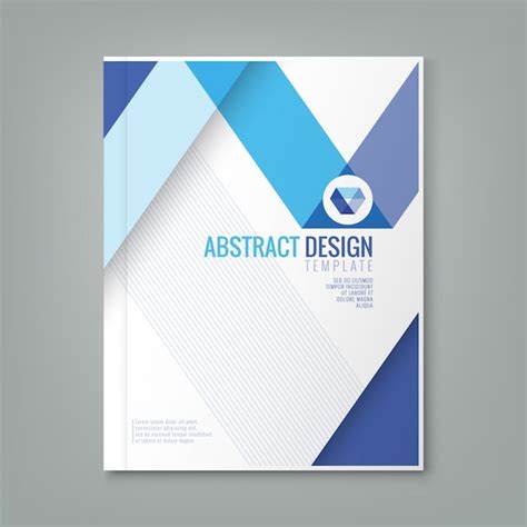 Free Vector Modern Blue Light Brochure