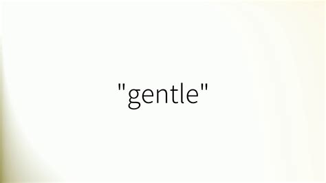 How To Pronounce Gentle In British English Youtube