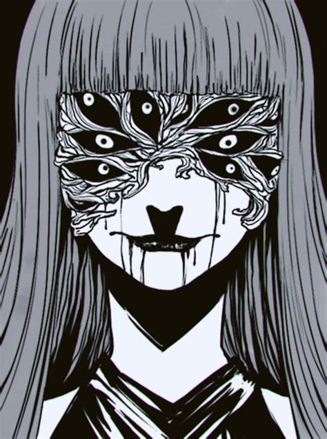 Junji ito, manga, manga art, creepy, creepy eyes, scary, scary anime, anime, horror manga, horror anime, black and white, goth, grunge, emo, aesthetic, tumblr. PERSEVERE | Creepy art, Anime art, Horror art