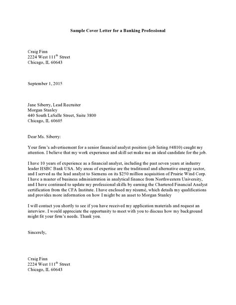 cover letter professional sample  templates