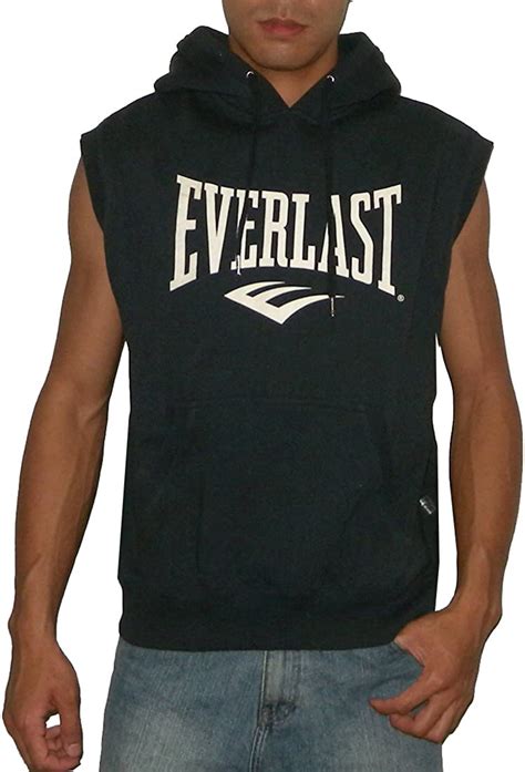 Everlast Mens Athletic Sleeveless Pullover Hoodie Sweatshirt Vest