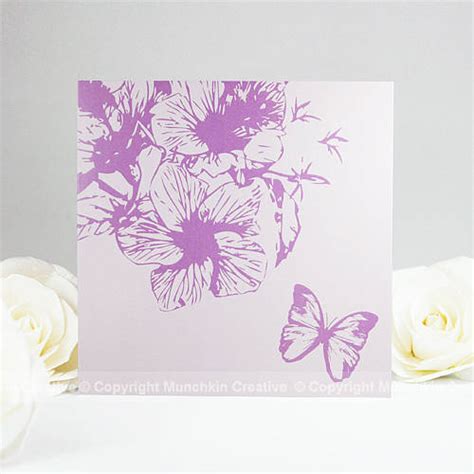 Floral Butterfly Greeting Card By Munchkin Creative