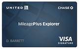 Photos of United Airlines Mileage Plus Credit Card No Annual Fee