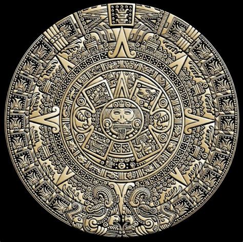 Piedra Del Sol Calendario Mexica Mesoamerica Arte Azteca