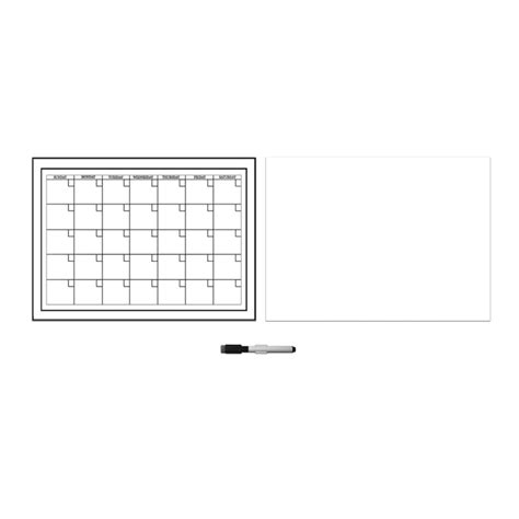 Monthly Whiteboard Dry Erase Calendar And Message Board Decal