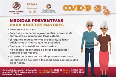 ¿perderá su derecho a una dosis covid? Llama Ayuntamiento capitalino a cuidar a adultos mayores ...