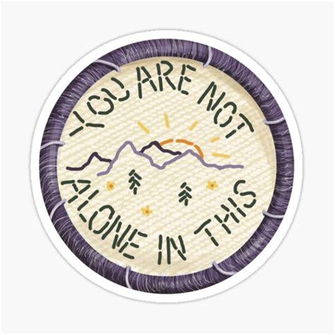 Mumford And Sons Timshel Embroidery Style Patch Sticker Sticker For