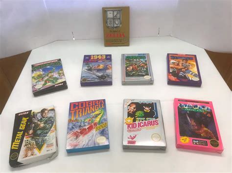 Lot 193 Nine Original Vintage Nintendo Nes Games With Boxes And