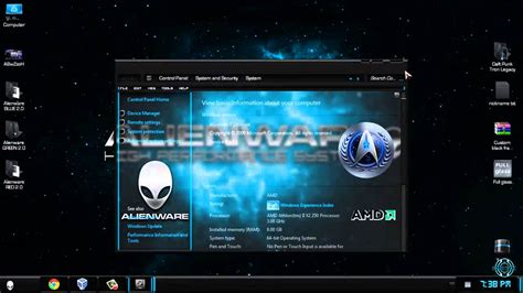 Alienware 20 Premium Windows 7 Custom Theme Youtube