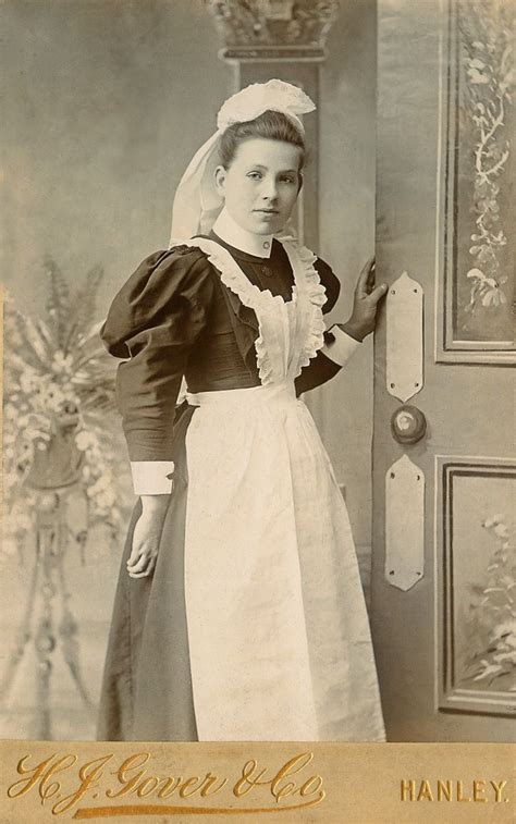 Maid Uniform Archive Photograph Victorian Maid Vintage Portraits Vintage Photos