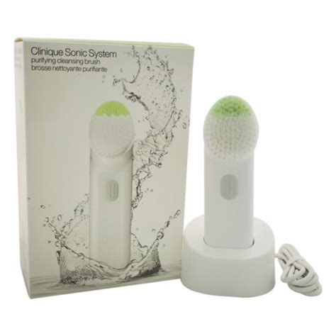 clinique sonic system purifying cleansing brush white 4 pc kit kroger