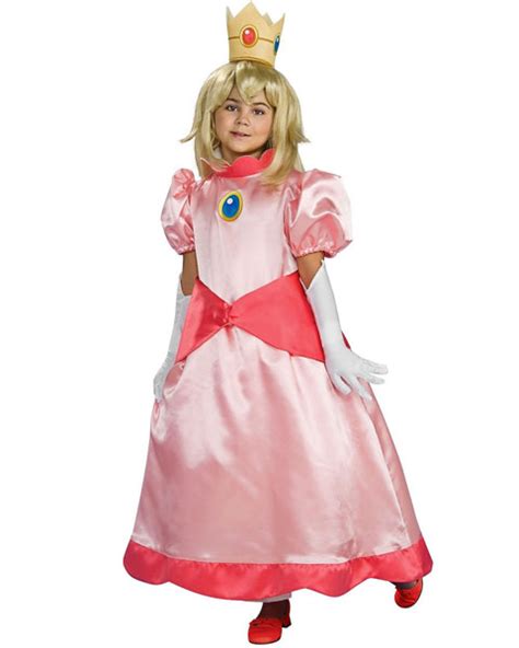 Super Mario Deluxe Princess Peach Girls Costume Costumes Life