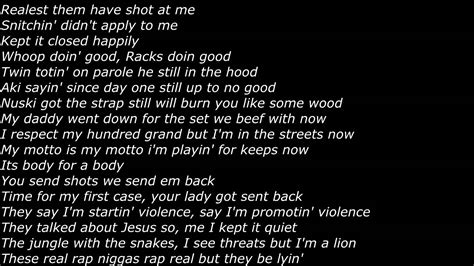 Lil Durk Freestyle Official Screen Lyrics Youtube