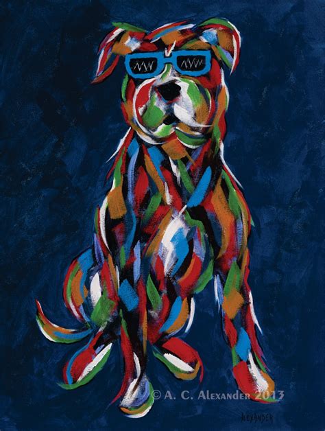 My Futures So Bright Abstract Dog Art Print
