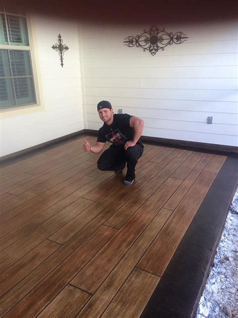 How Do You Stain Concrete To Look Like Wood Johnny Counterfit