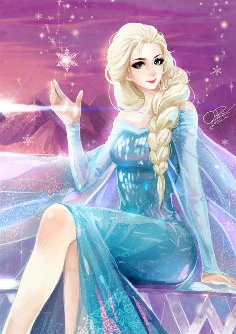 Queen Elsa Frozen Fan Art Fanpop