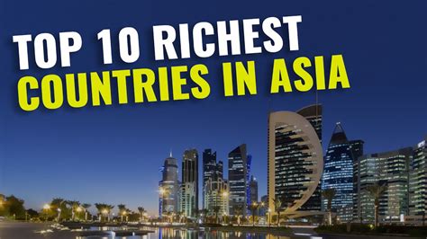 Top Richest Countries In Asia Youtube