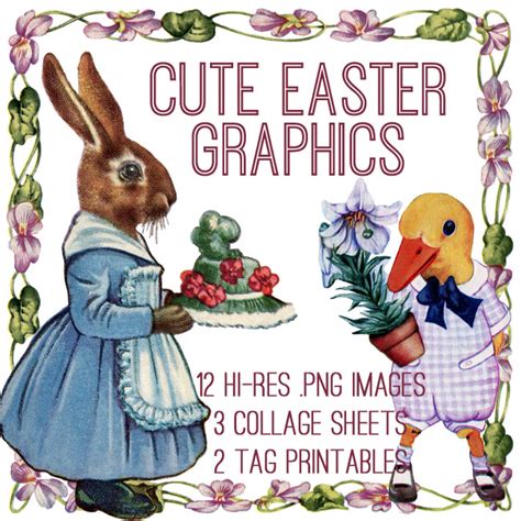 Adorable Easter Graphics Kit Graphics Fairy Premium The