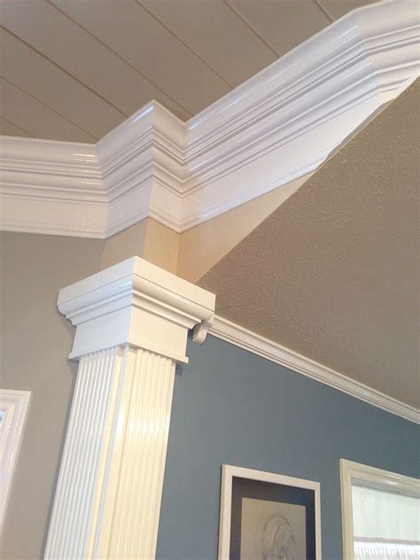 Faux Column Built Around A Difficult Corner Transition From Dining