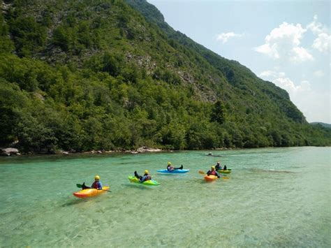 Grab Your Kayak And Have Un On Soca River Bovec Slovenia Kayaking