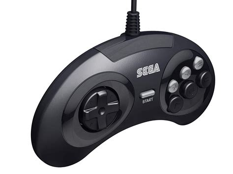 Sega Genesis 6 Button Controller Clear Black 3c Genesis Categories