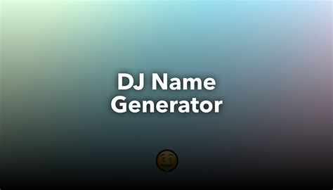 Dj Name Generator Nichesss