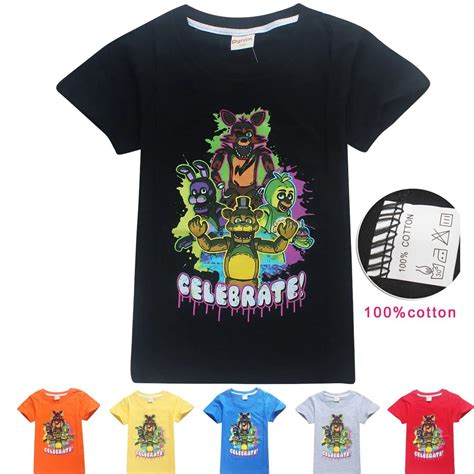 Five Nights At Freddys T Shirt Fnaf Children T Shirts For Kids Roblox