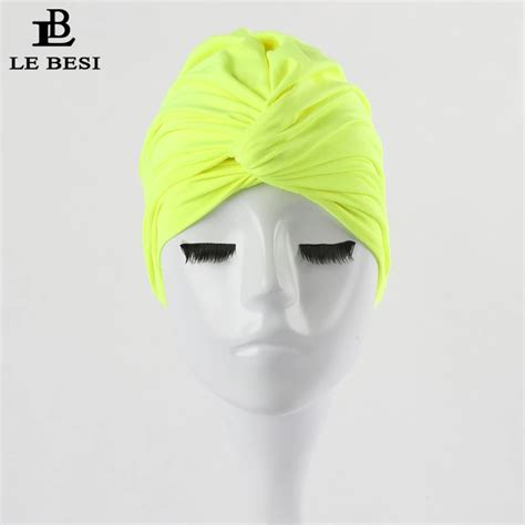 Lebesi 2017 Sexy Binder Beach Quick Dry Pleated Knot Swimming Cap For