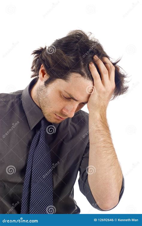 Stressed Business Man Stock Photo Image Of Confused