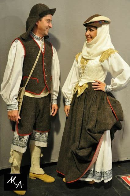 Palmeros En Traje De Labor Recreación Canary Isles Folk Costume La
