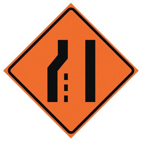 Eastern Metal Signs And Safety Lane Ends Traffic Sign Mutcd Code W4 2